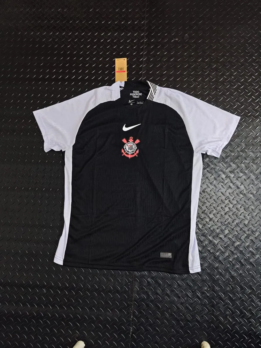 Camiseta Corinthians Alternativa Negra 2025/26